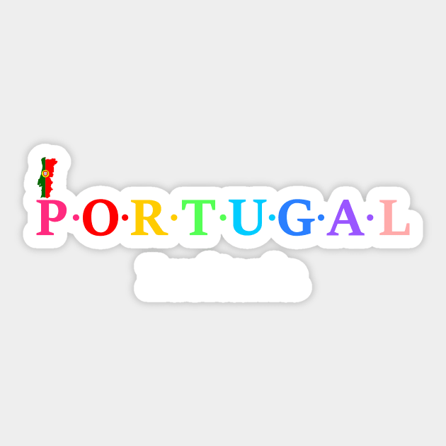 Portugal, Lusitania. (Flag Version) Sticker by Koolstudio